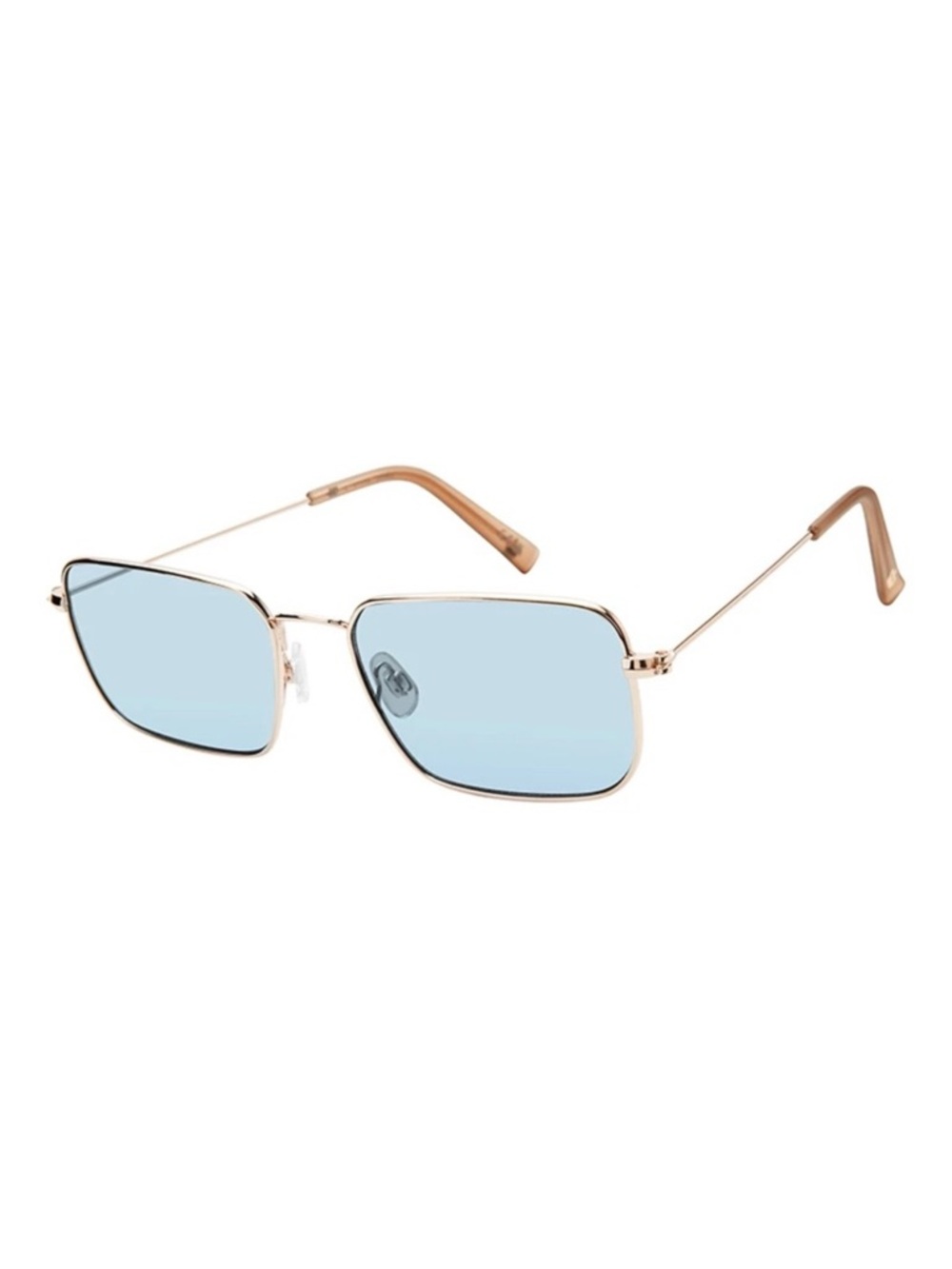 Juicy Couture Jonnie Sunglasses In Shiny Gold with Blue Lenses